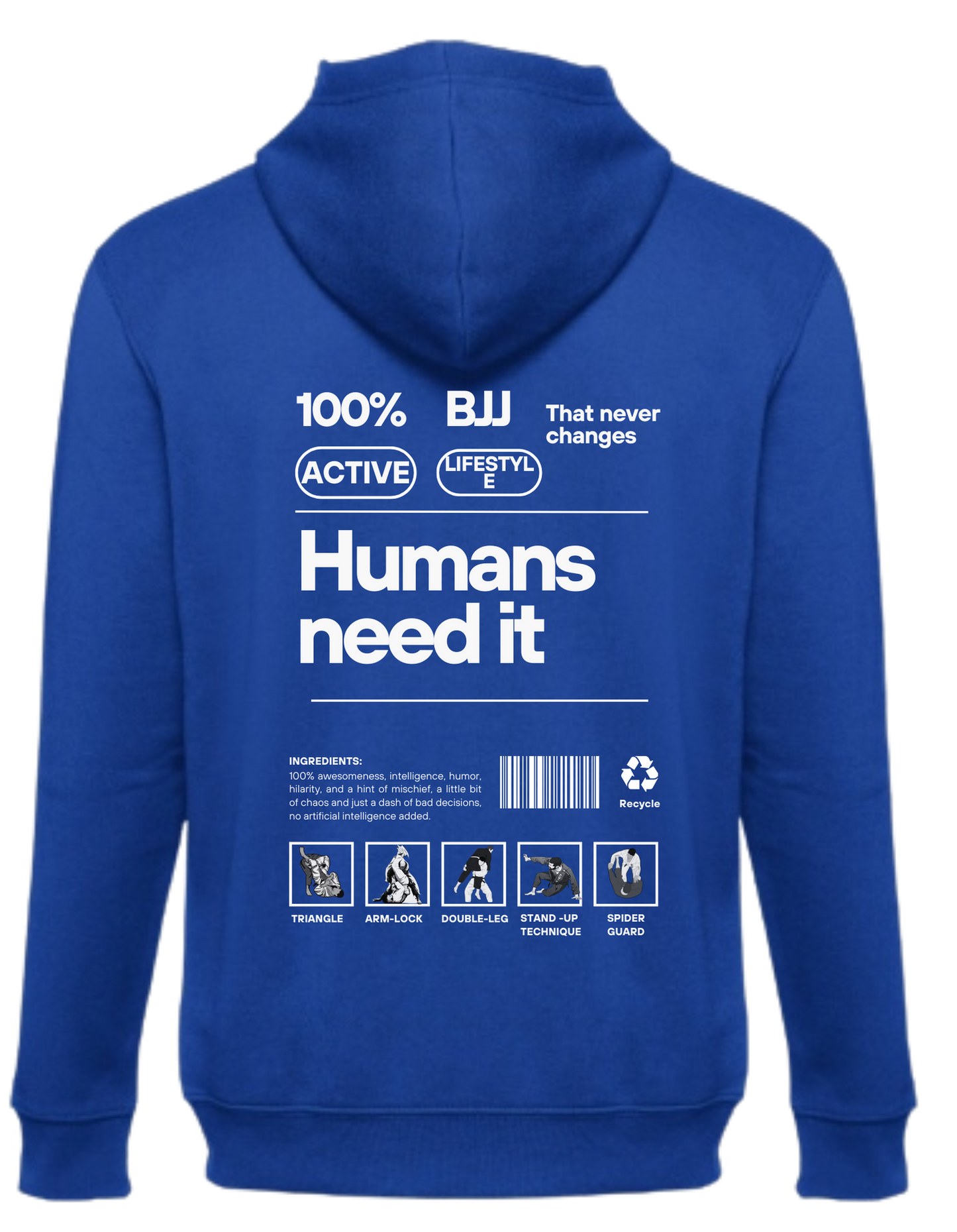 Sudadera con capucha de Jiu-Jitsu Necesidades humanas